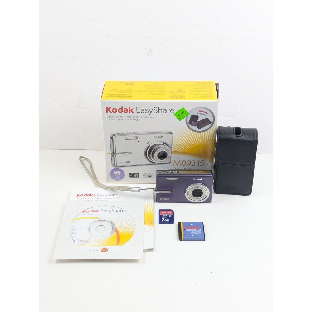 Kodak EasyShare M893 Is 8.1MP Digital Camera Purple - Working